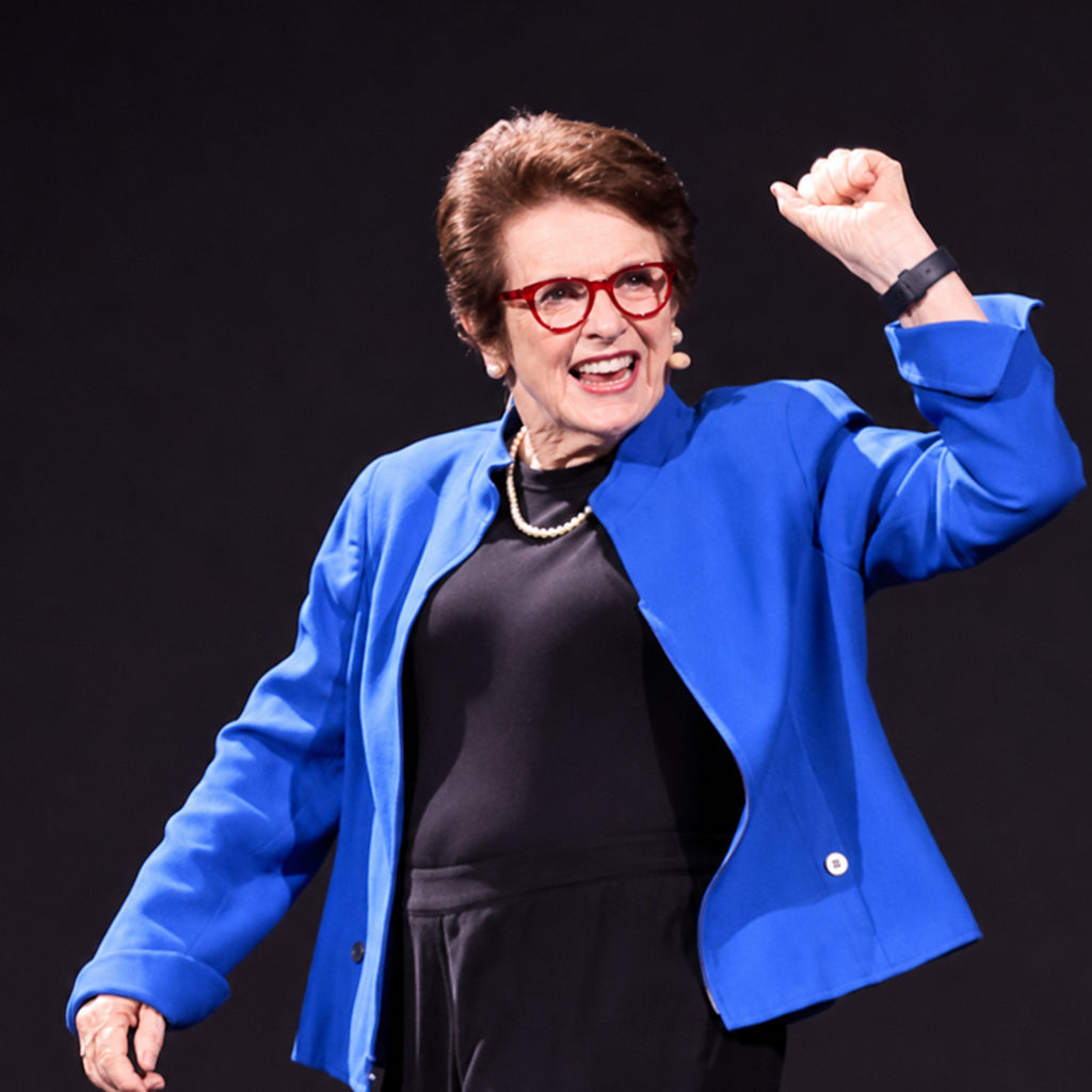 US Open Event Billie Jean King Blue Jacket