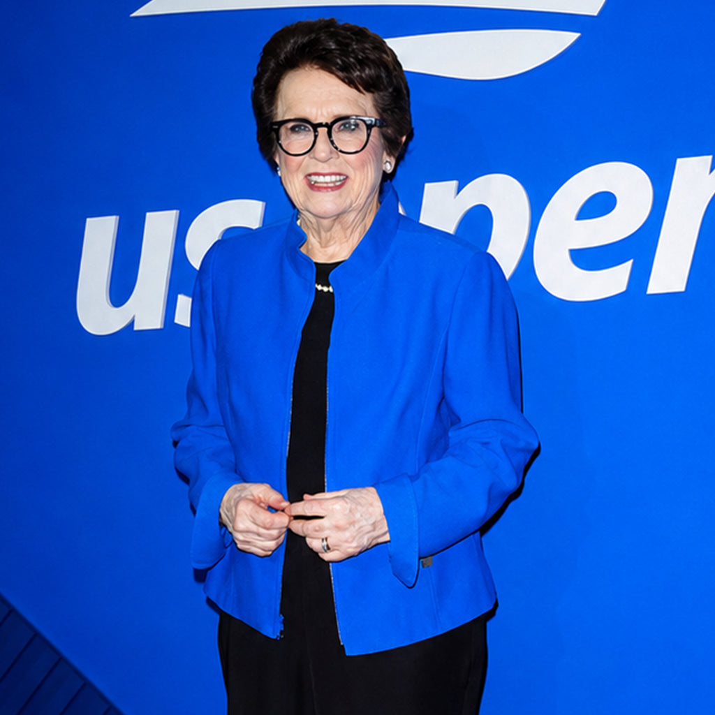 US Open Event Billie Jean King Blue Jacket