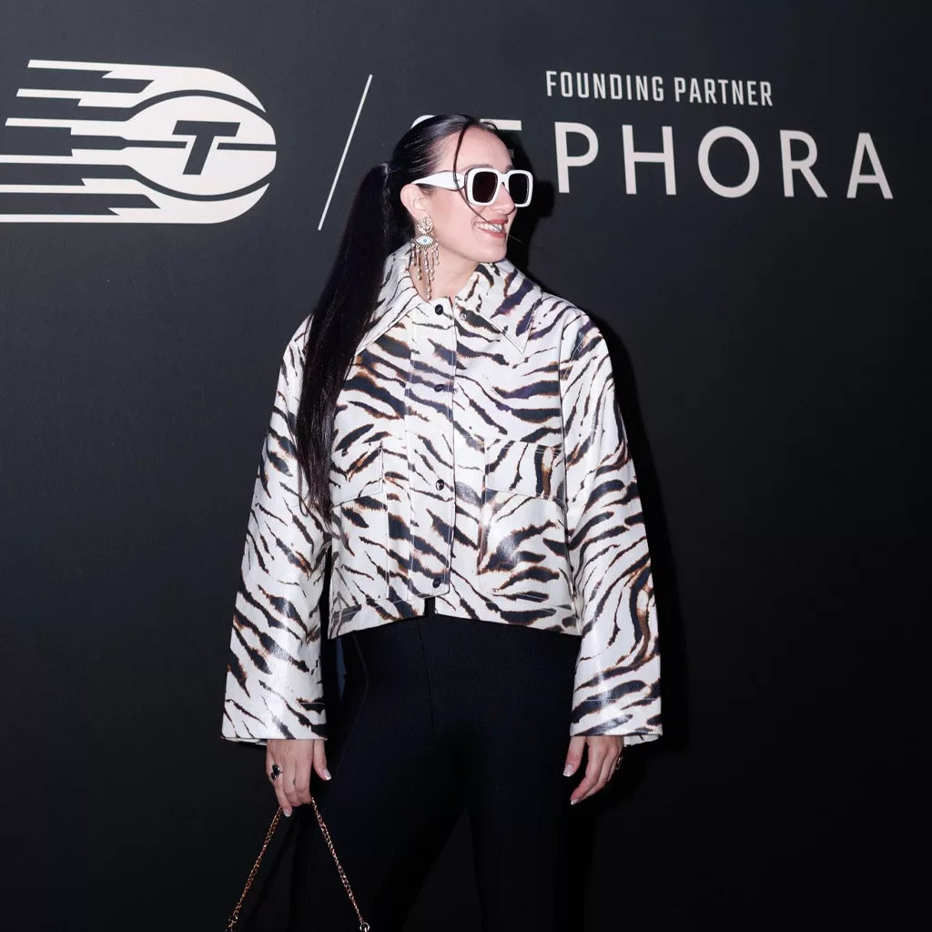 White Cotton Jacket – Walk-In Marina Mabrey Zebra