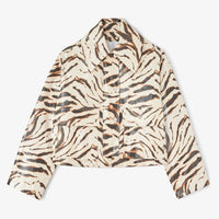 White Cotton Jacket – Walk-In Marina Mabrey Zebra