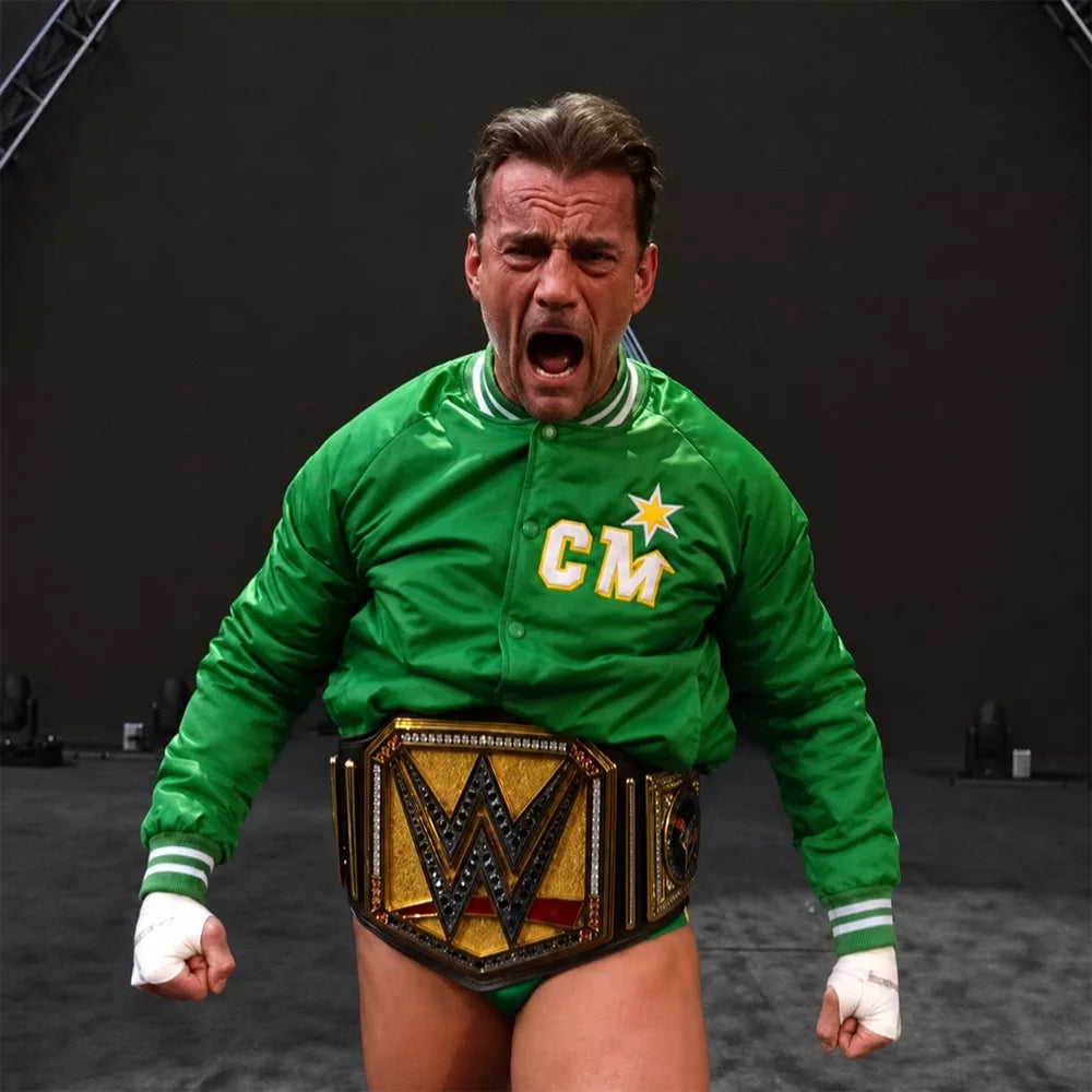 Green Satin Jacket – Minnesota Summer Slam Night 2026 Cm Punk