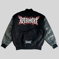 WWE x Ken Carson Varsity Jacket in Black Leather