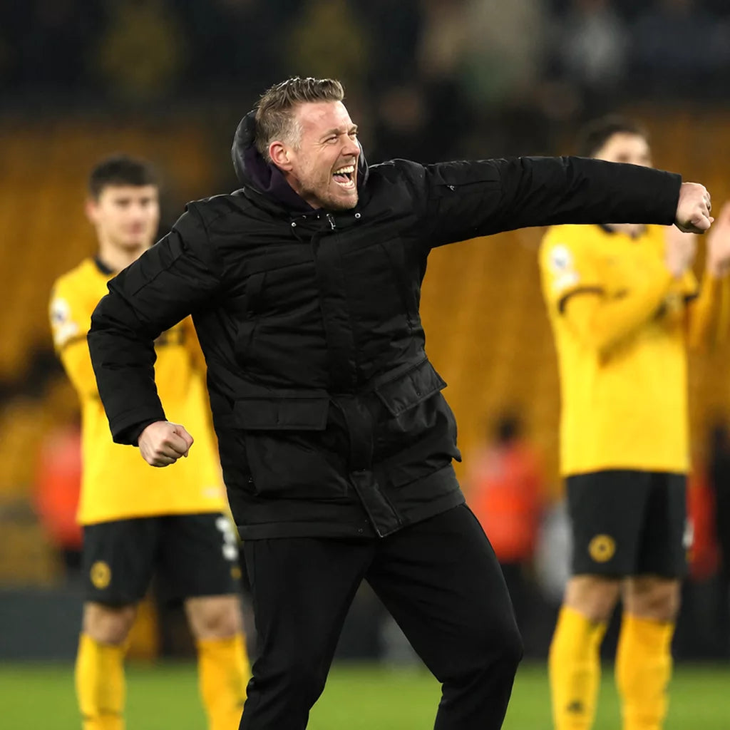 Wolverhampton Wanderers VS Aston Villa Rob Edwards Jacket in Black