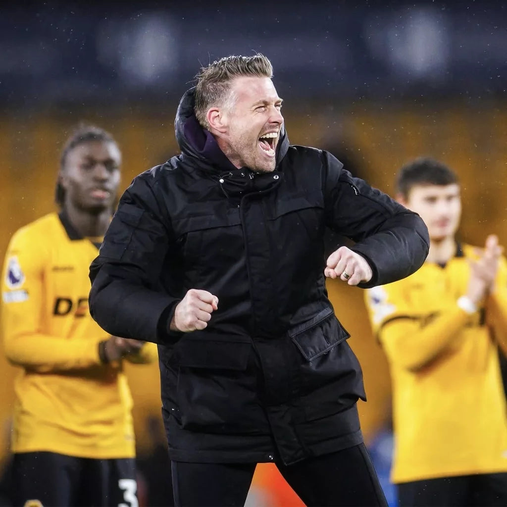 Wolverhampton Wanderers VS Aston Villa Rob Edwards Jacket in Black